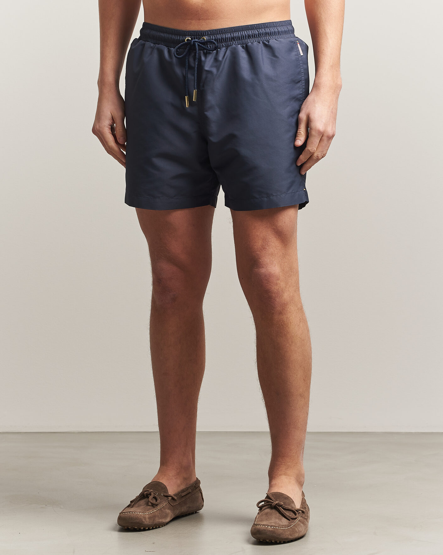 Herre | Badebukser | Orlebar Brown | Boxer Solid Drawstring Swim Shorts Granite