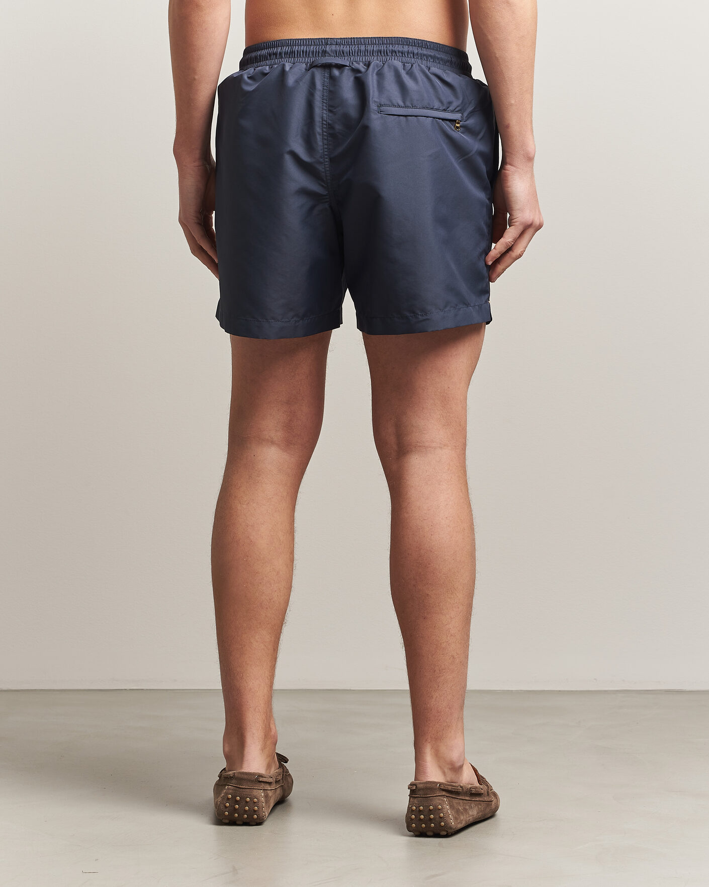 Herre | Badebukser | Orlebar Brown | Boxer Solid Drawstring Swim Shorts Granite