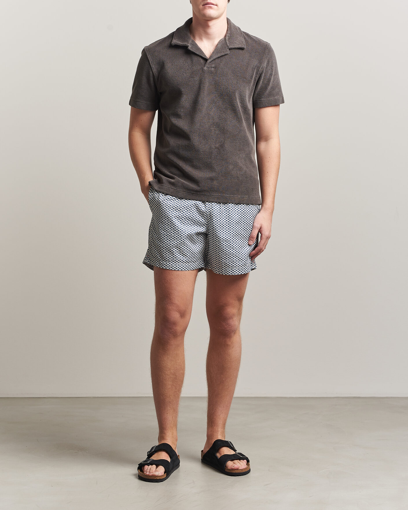 Herre | Badebukser | Orlebar Brown | Boxer Modula Drawstring Swim Shorts Nova Blue