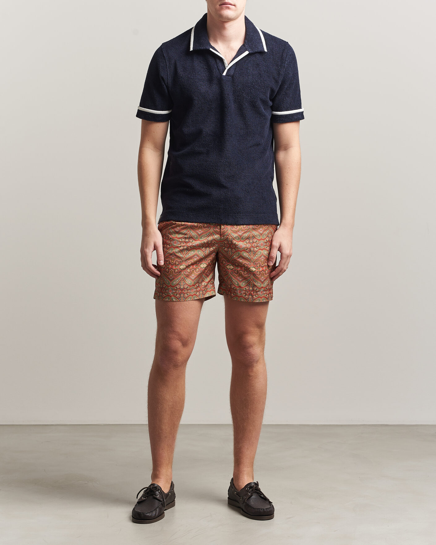 Herre | Badebukser | Orlebar Brown | Bulldog Drawcord Carnival Swim Shorts Vermillion