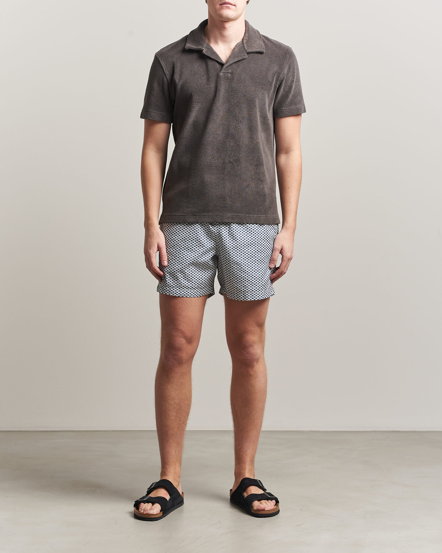 Herre | Polotrøjer | Orlebar Brown | Terry Resort Polo Elephant Grey