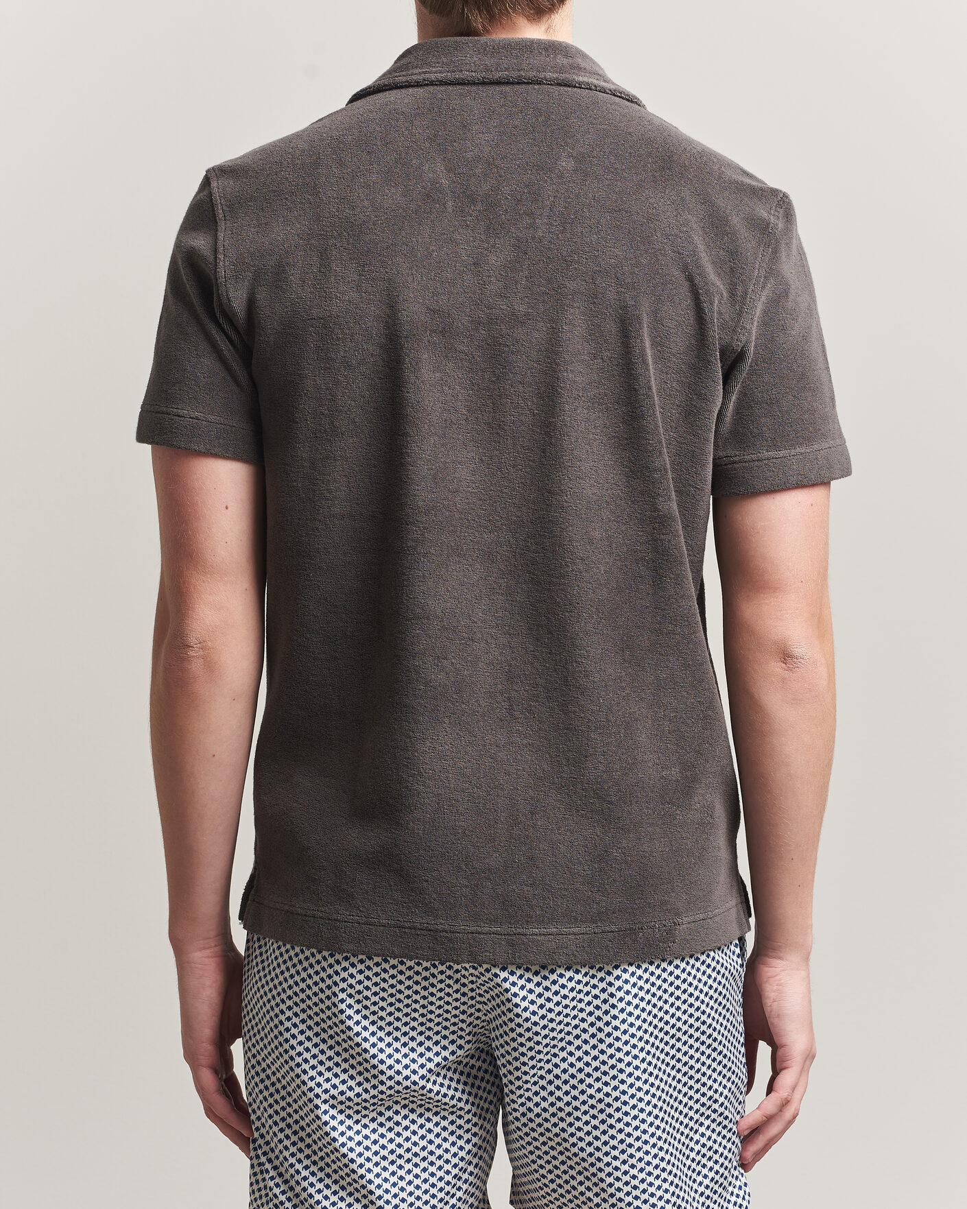 Herre | Polotrøjer | Orlebar Brown | Terry Resort Polo Elephant Grey