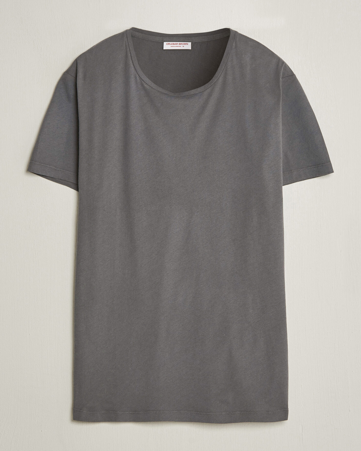 Herre | T-Shirts | Orlebar Brown | OB Crew T-Shirt Elephant Grey