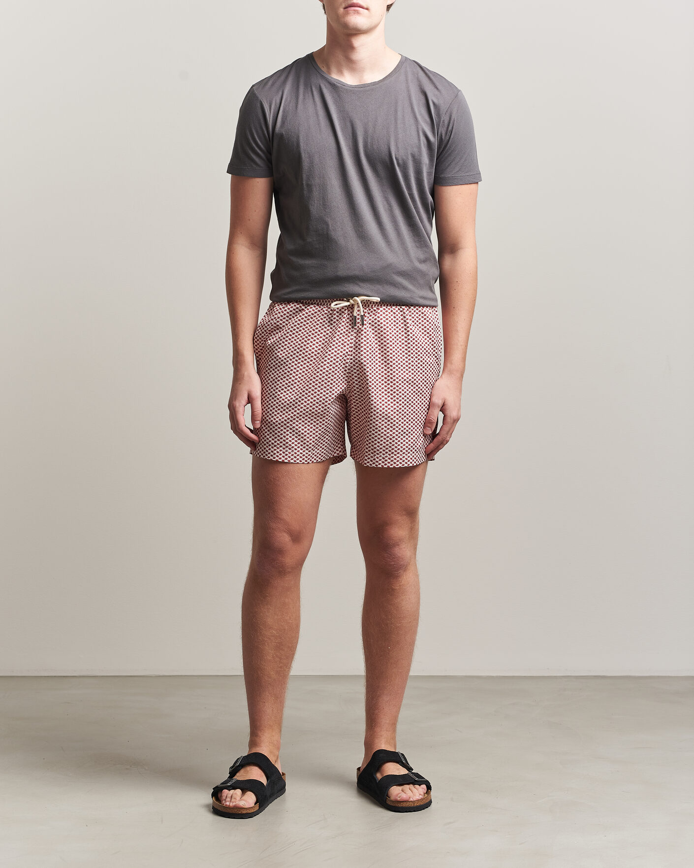 Herre | T-Shirts | Orlebar Brown | OB Crew T-Shirt Elephant Grey