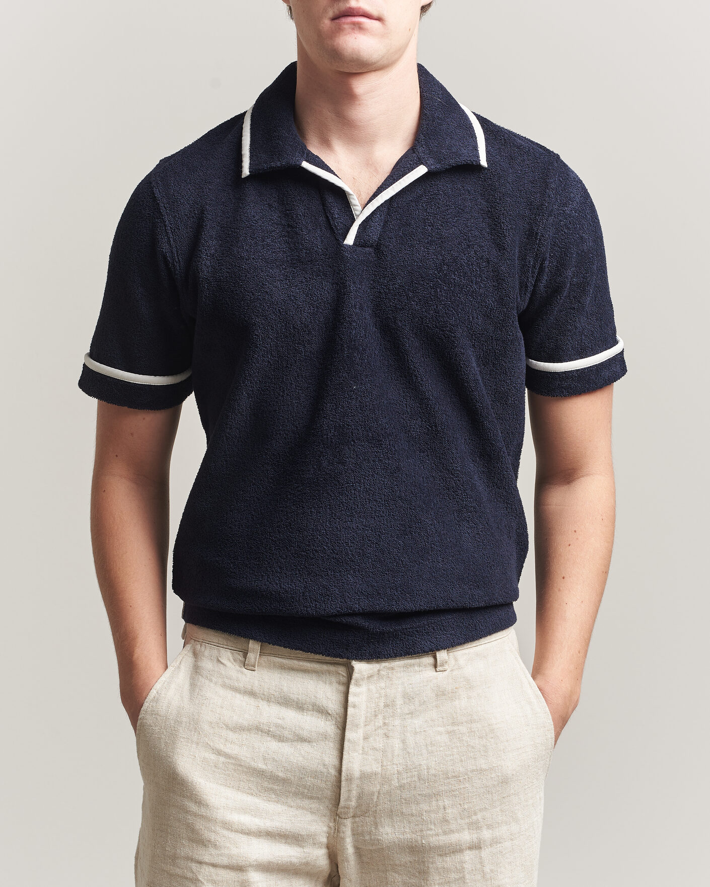 Herre | Polotrøjer | Orlebar Brown | Ellery Towelling Polo Night Iris