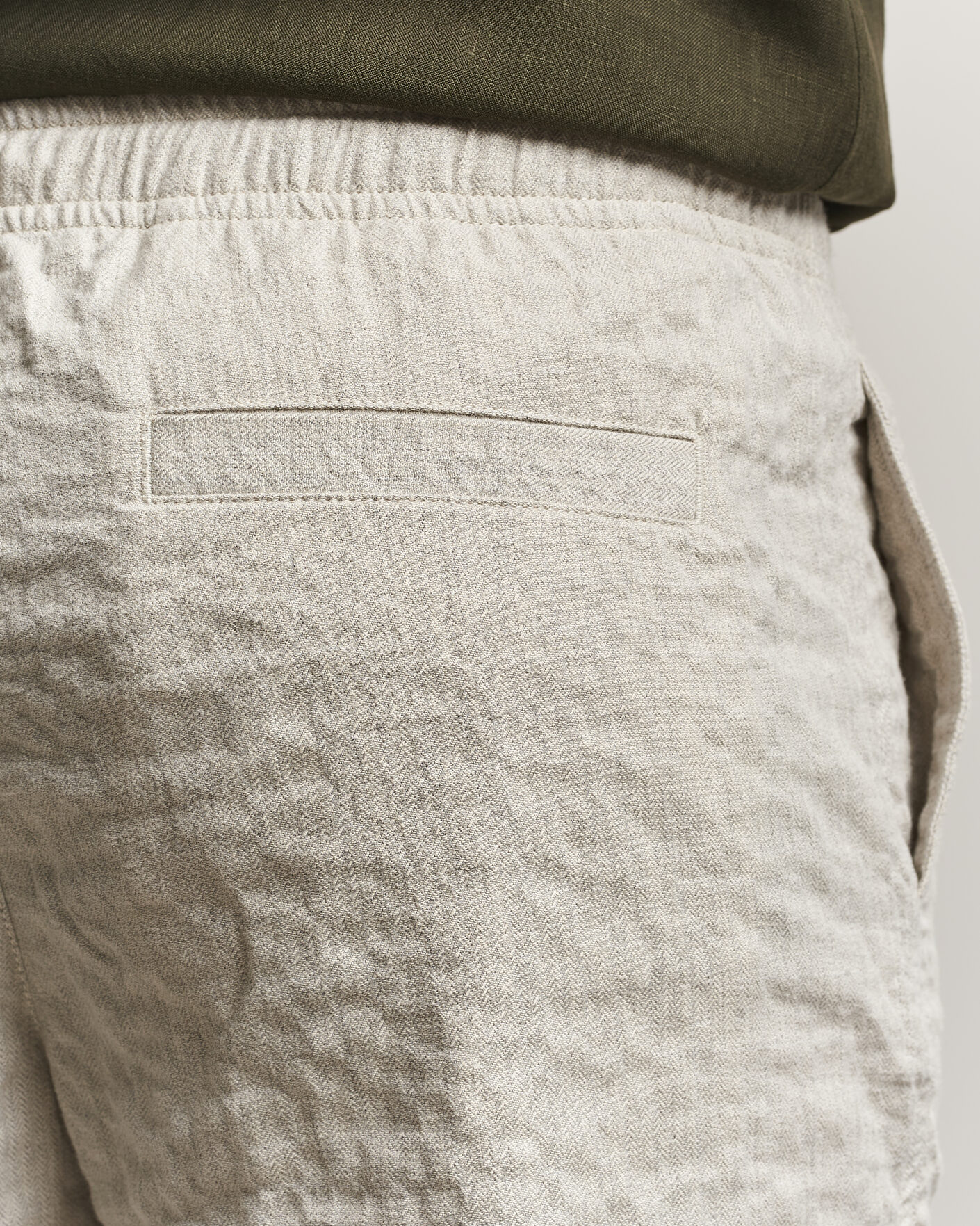 Herre | Shorts | Orlebar Brown | Alex Sereno Herringbone Shorts Light Dijon