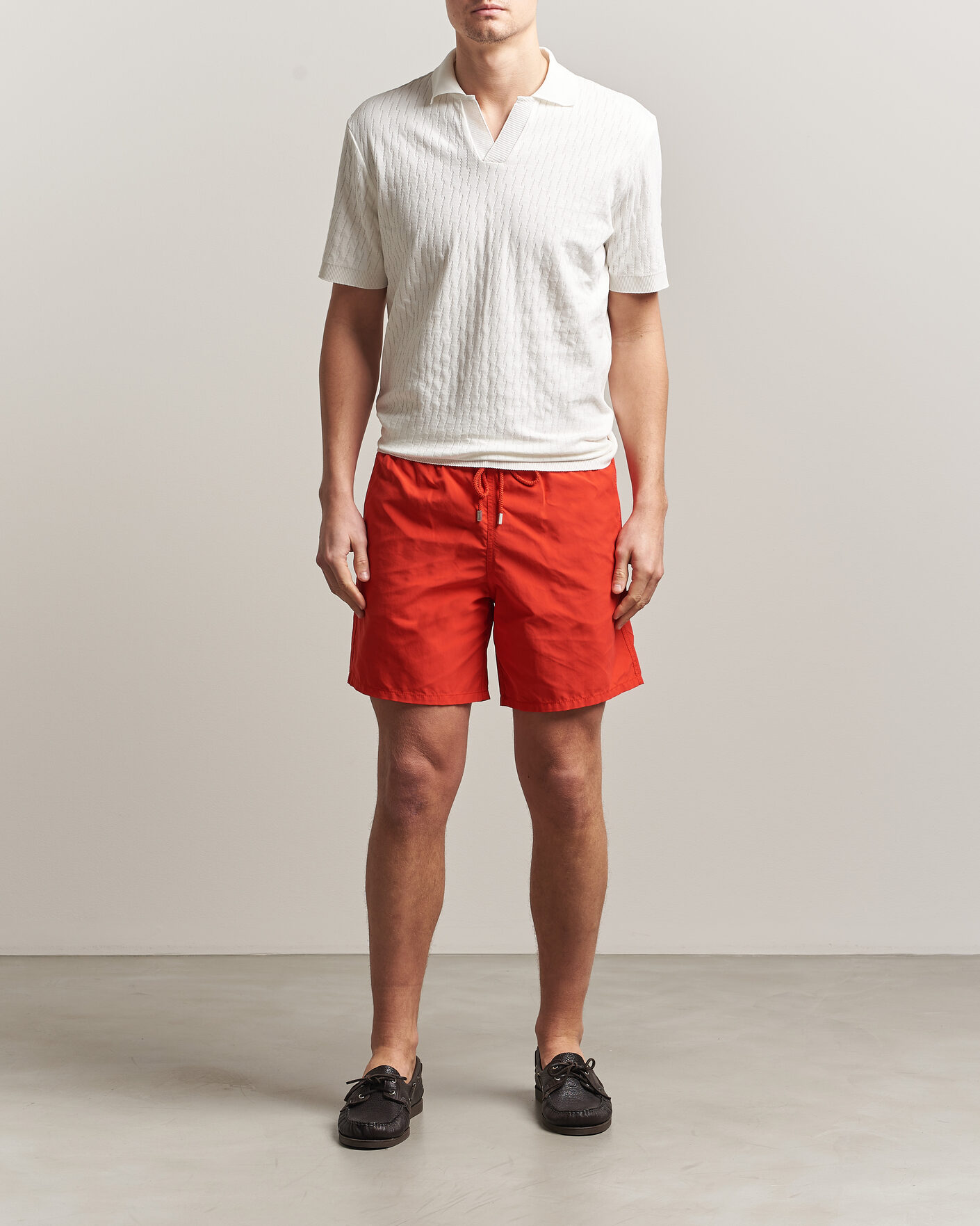 Herre | Badebukser | Vilebrequin | Moorea Swimshorts Coquelicot