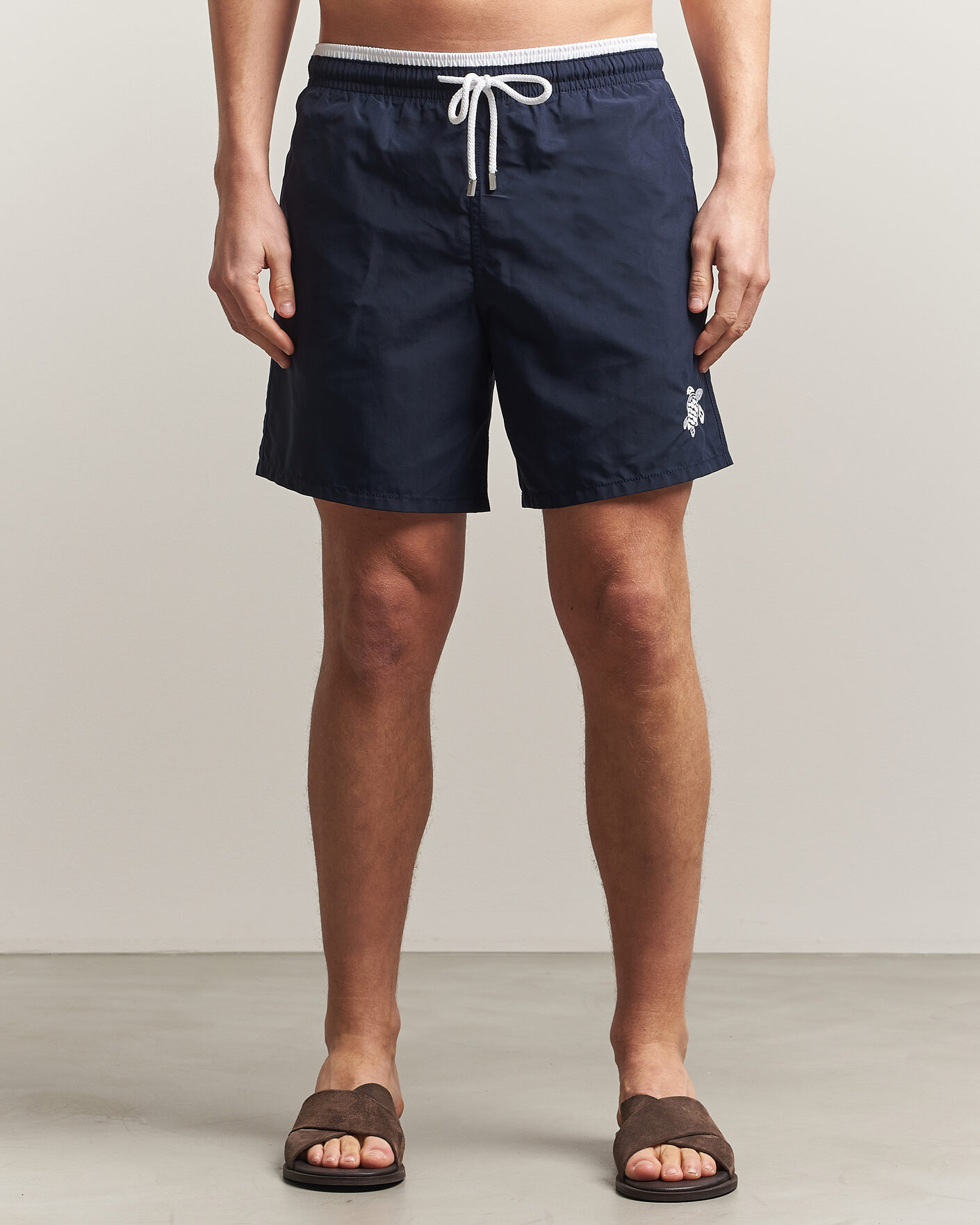 Herre | Badebukser | Vilebrequin | Moka Swimshorts Marine/Blanc