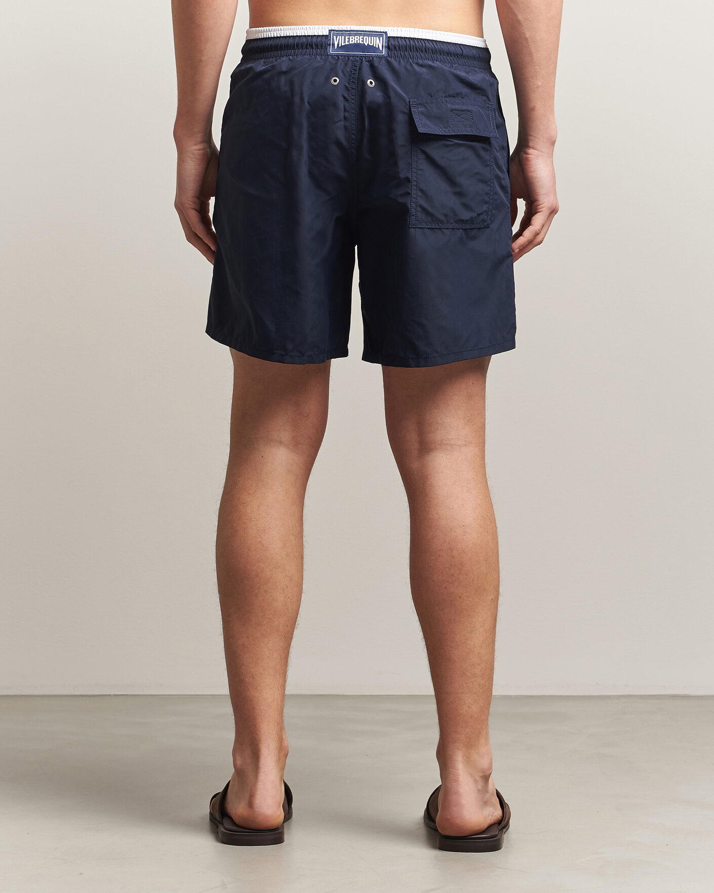 Herre | Badebukser | Vilebrequin | Moka Swimshorts Marine/Blanc