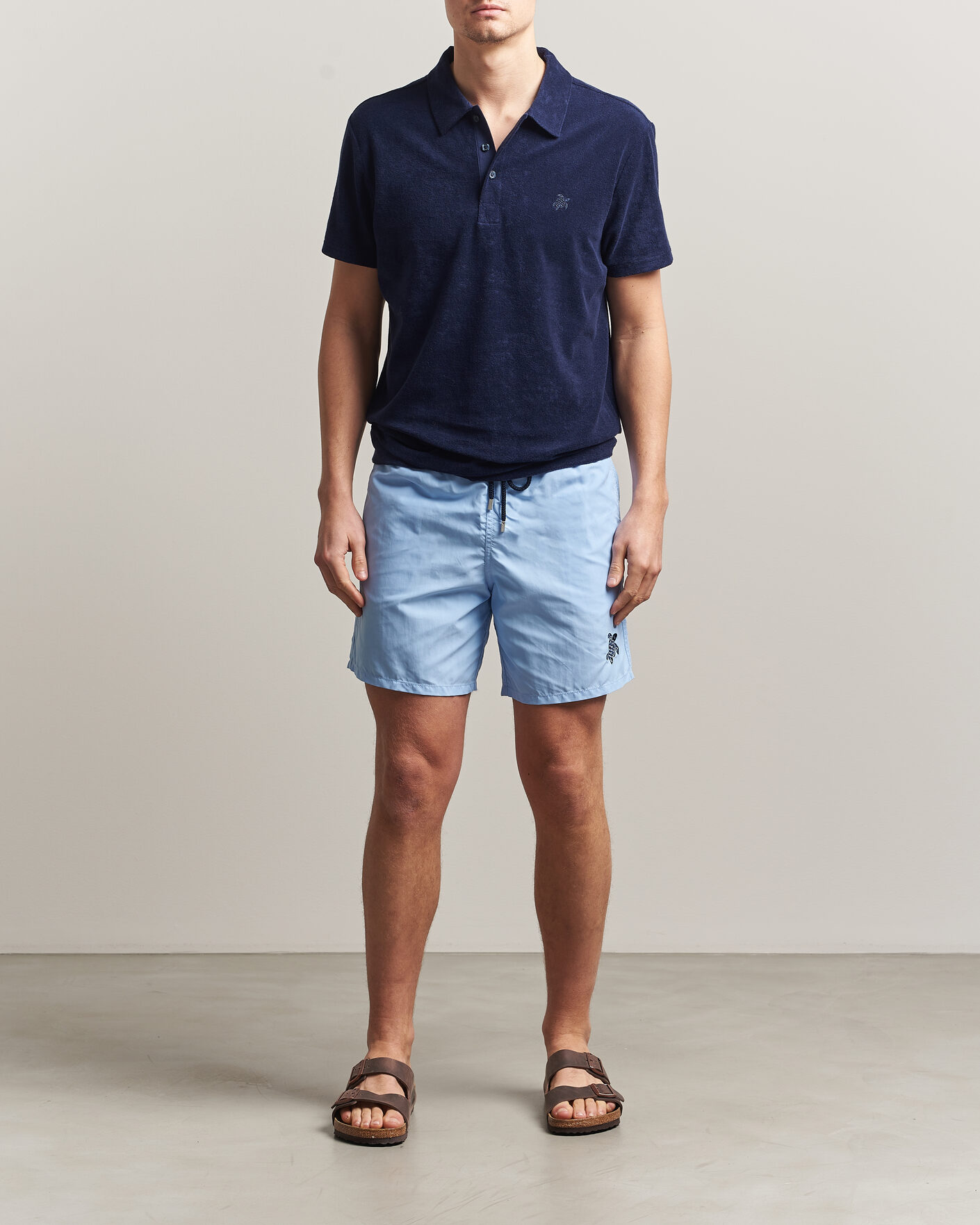 Herre | Badebukser | Vilebrequin | Moka Swimshorts Fleur De Lin