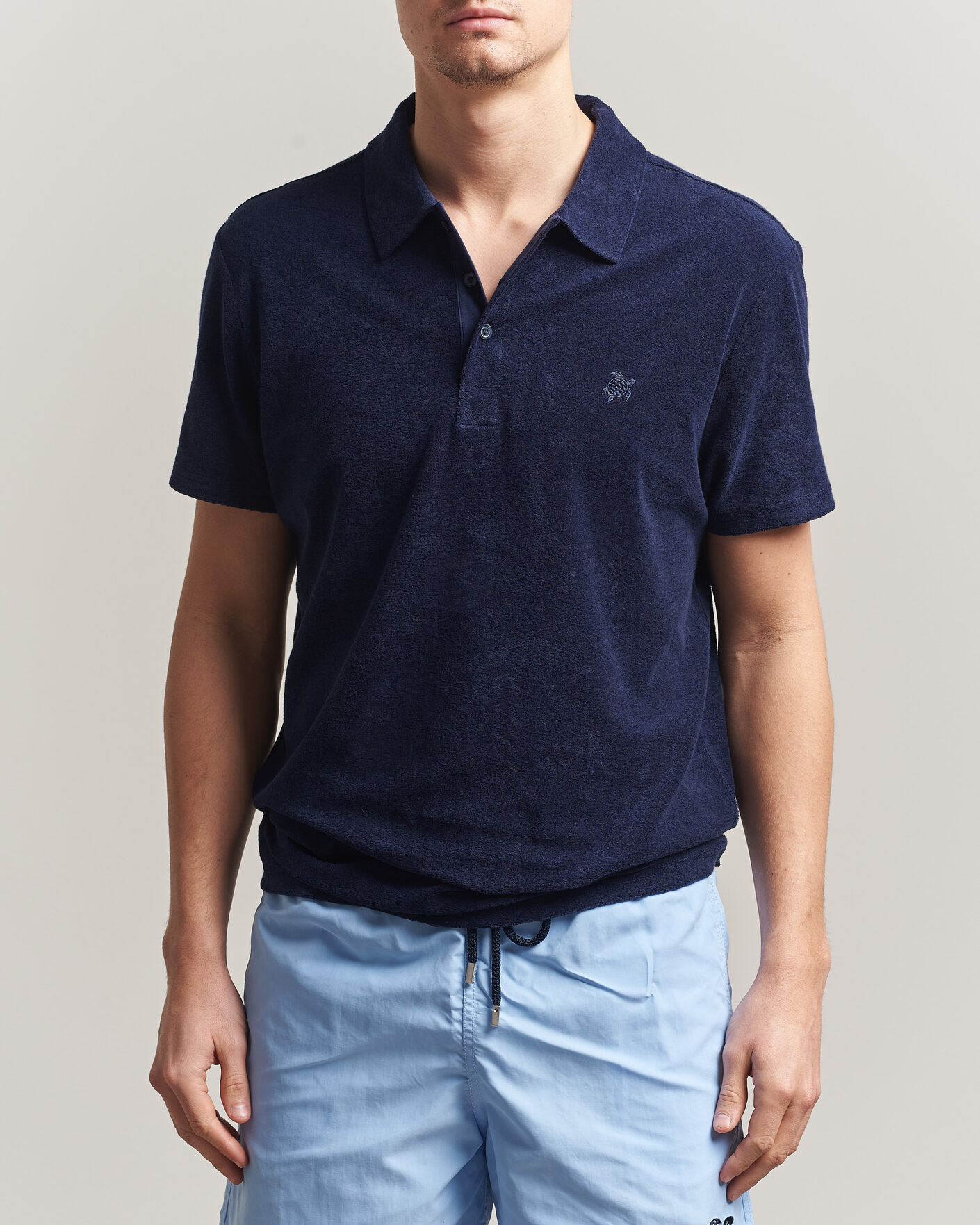 Herre | Polotrøjer | Vilebrequin | Pheonix Terry Polo Bleu Marine