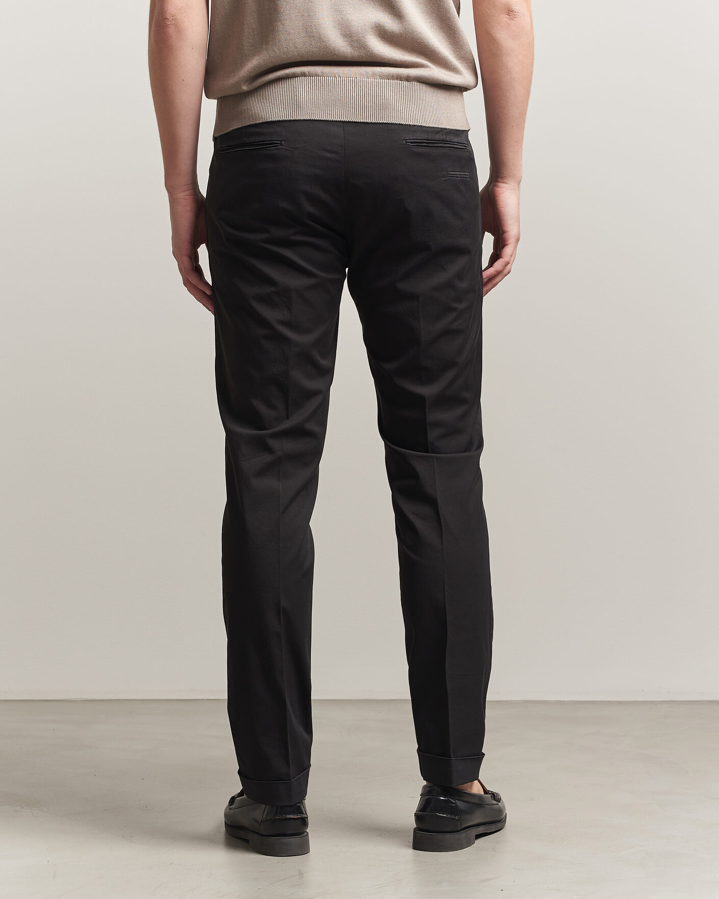 Herre | Bukser | Briglia 1949 | Slim Fit Cotton Chinos Black
