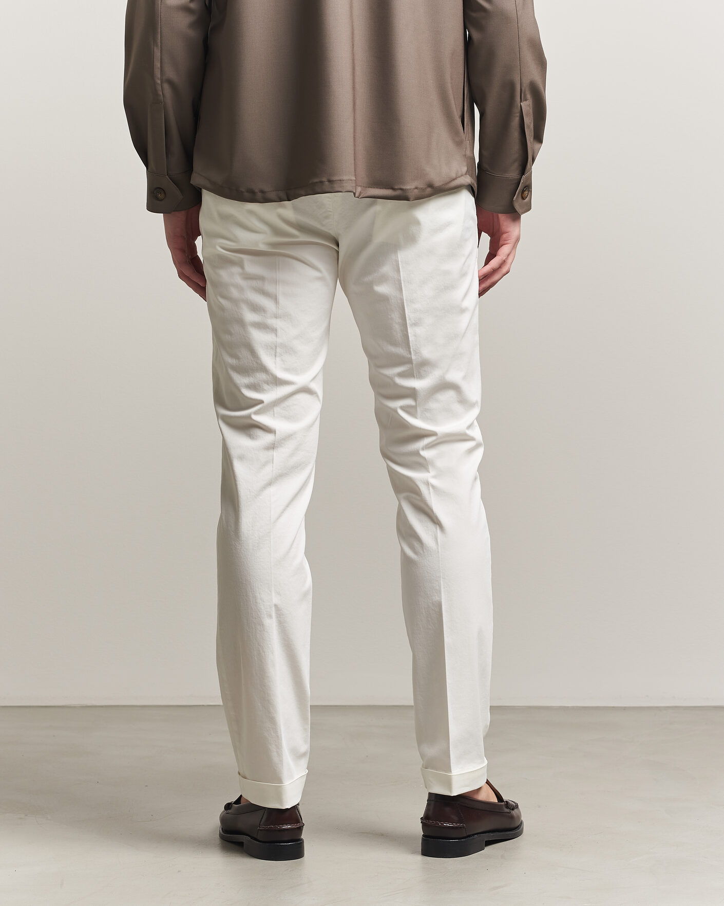 Herre | Bukser | Briglia 1949 | Slim Fit Cotton Chinos White