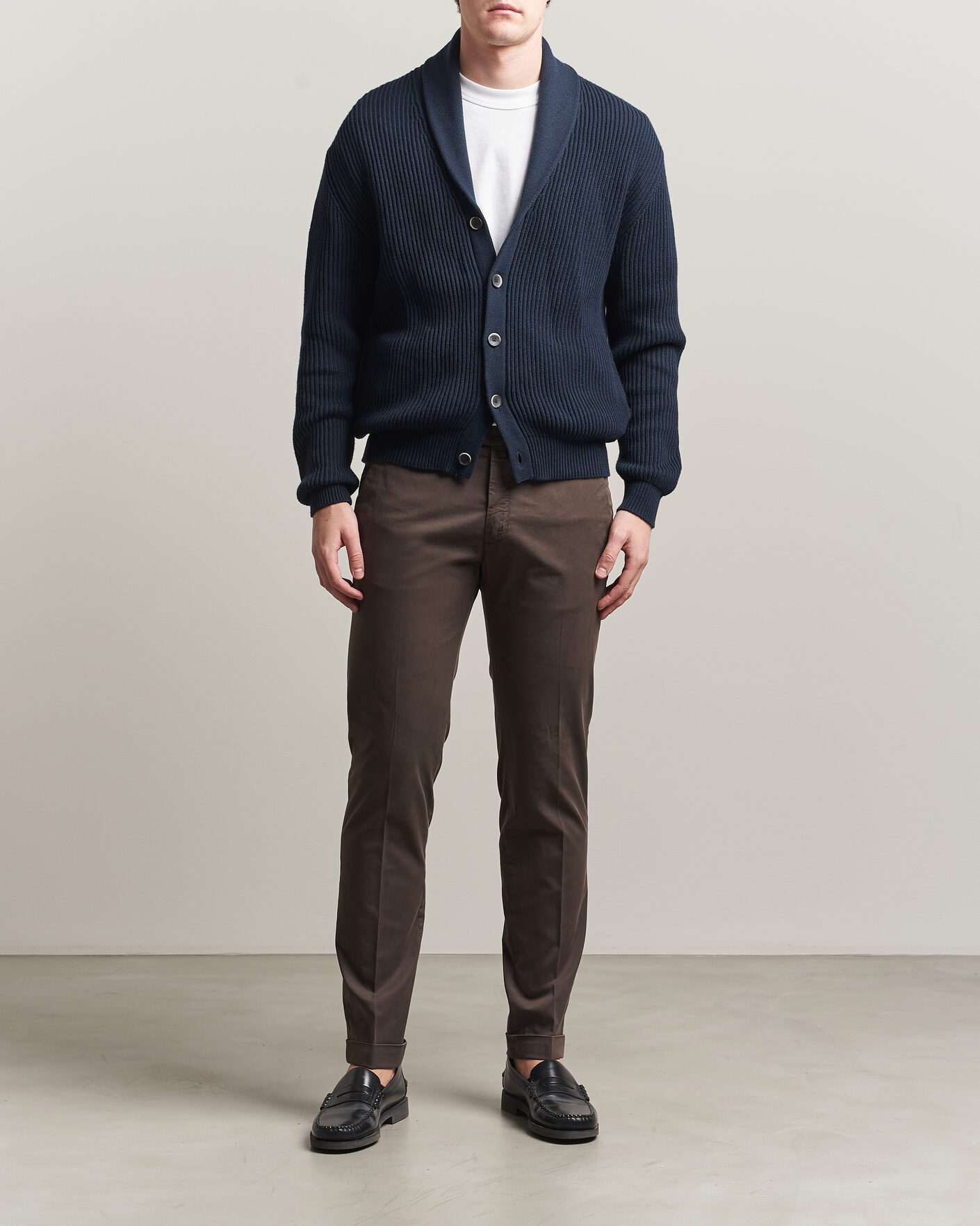 Herre | Bukser | Briglia 1949 | Slim Fit Cotton Chinos Brown