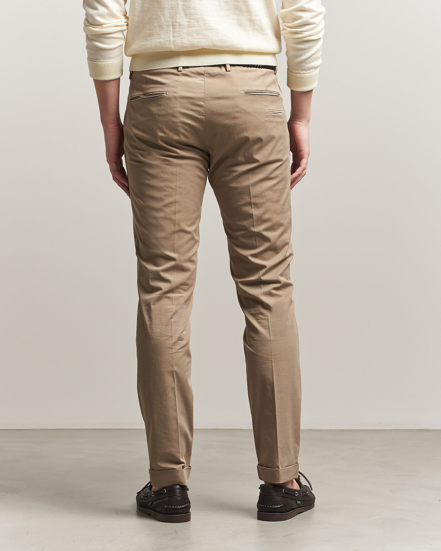 Herre | Bukser | Briglia 1949 | Slim Fit Cotton Chinos Taupe