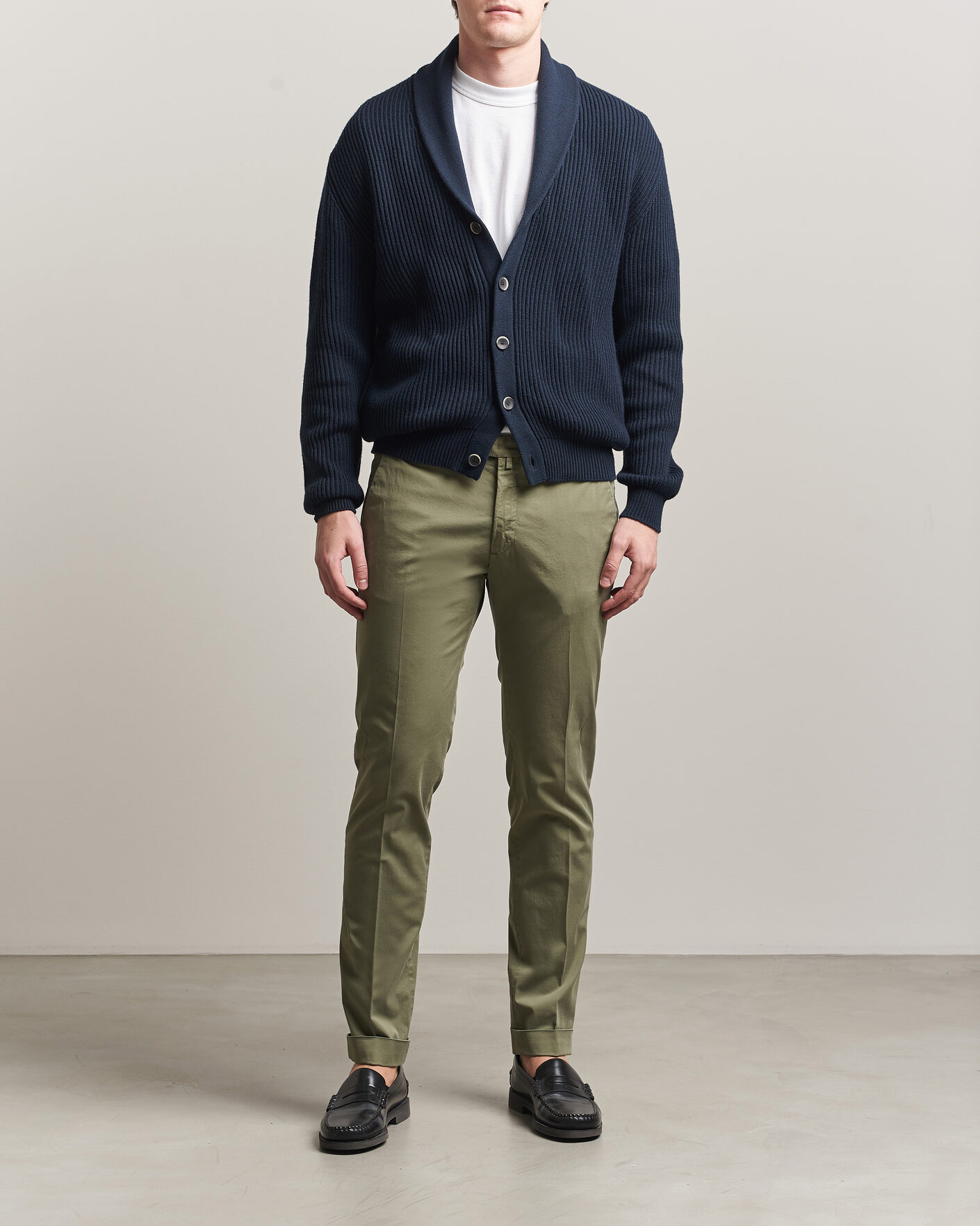 Herre | Bukser | Briglia 1949 | Slim Fit Cotton Chinos Olive