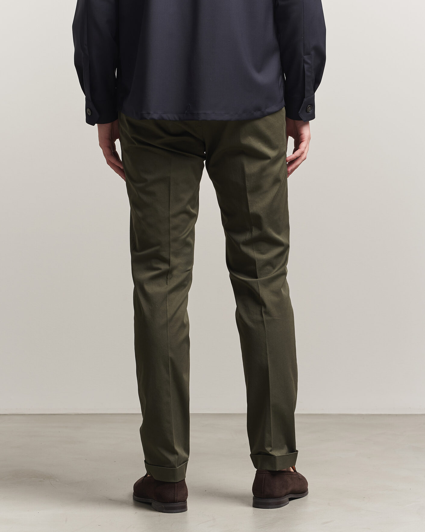 Herre | Bukser | Briglia 1949 | Slim Fit Cotton Chinos Dark Green