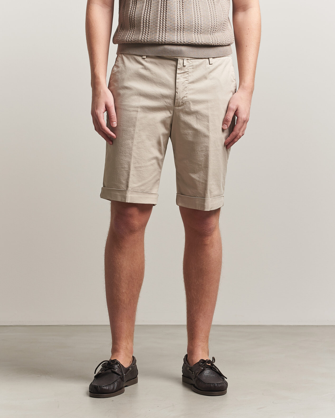 Herre | Shorts | Briglia 1949 | Cotton Stretch Shorts Beige