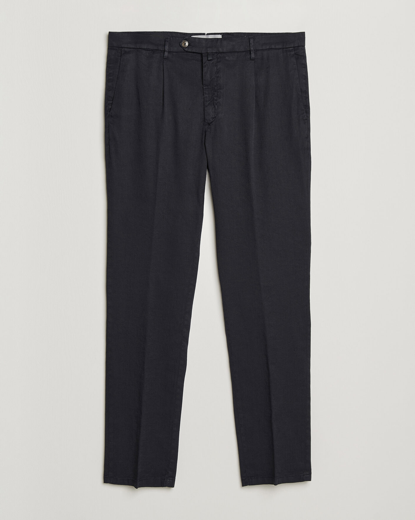 Herre | Bukser | Briglia 1949 | Pleated Linen Trousers Navy