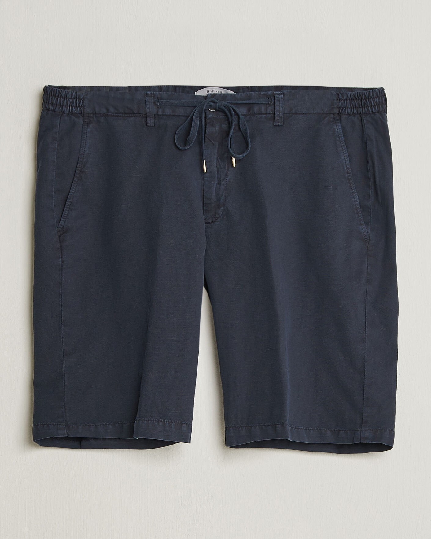 Herre | Shorts | Briglia 1949 | Cotton/Linen Drawstring Shorts Navy