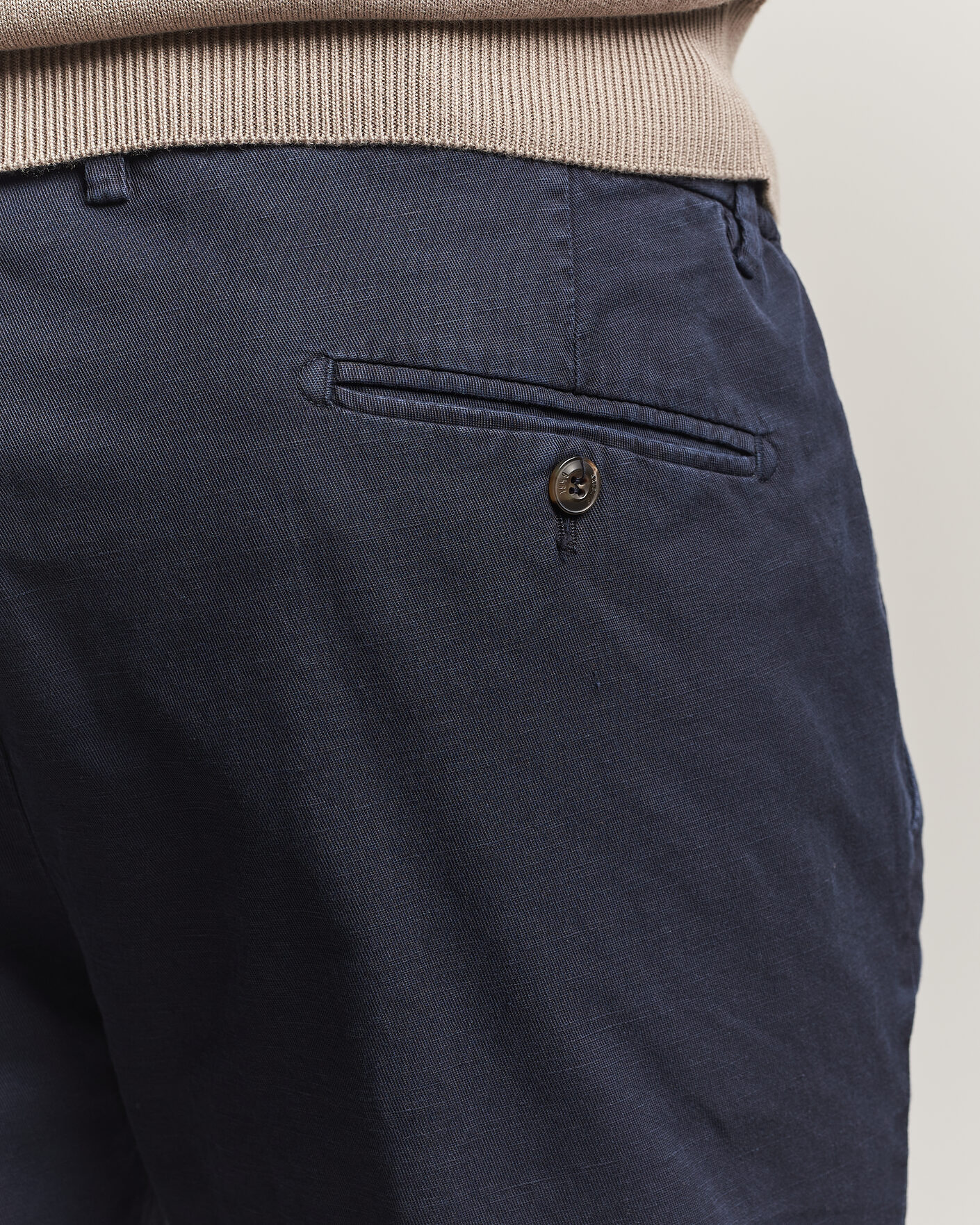 Herre | Shorts | Briglia 1949 | Cotton/Linen Drawstring Shorts Navy