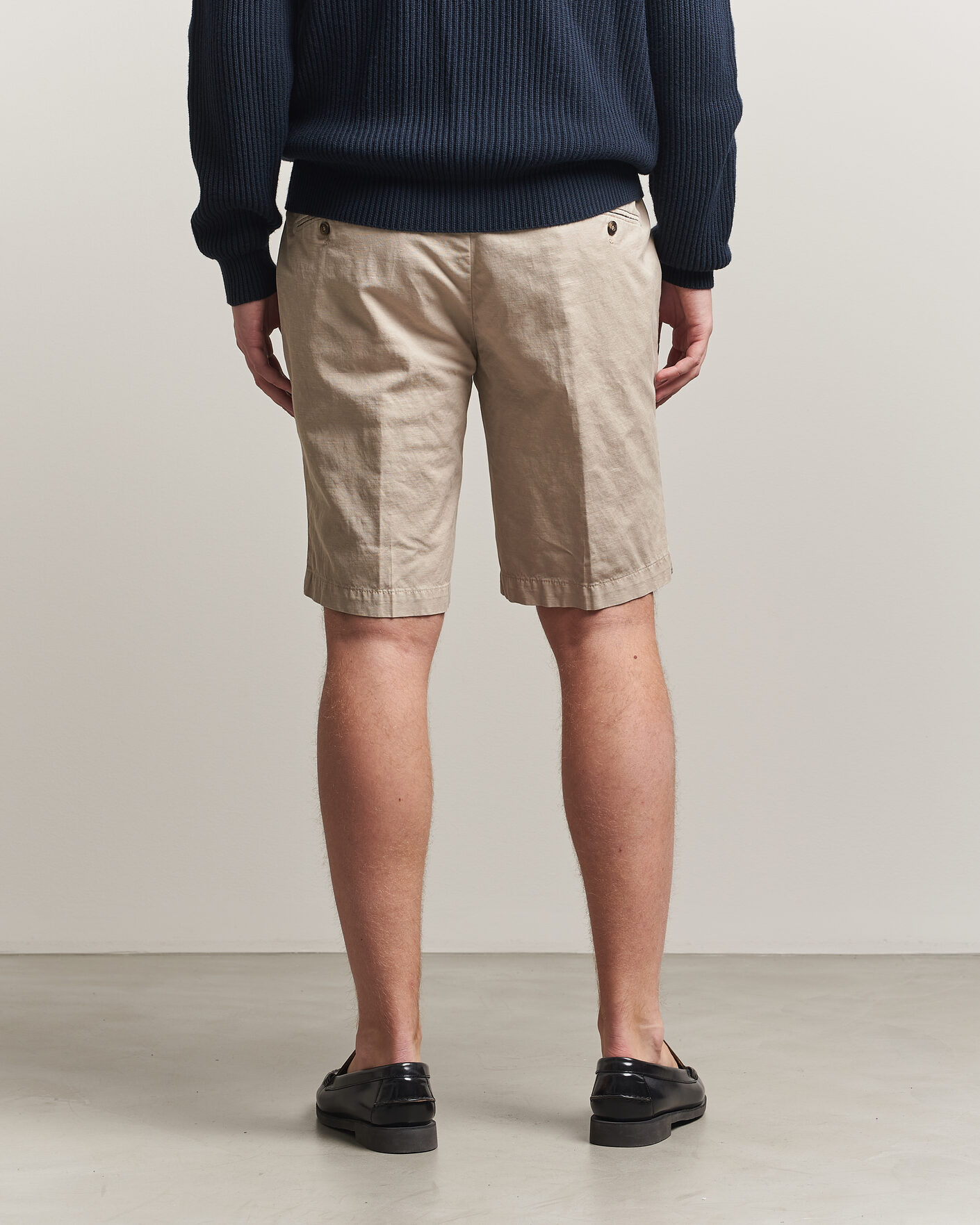 Herre | Shorts | Briglia 1949 | Cotton/Linen Drawstring Shorts Beige