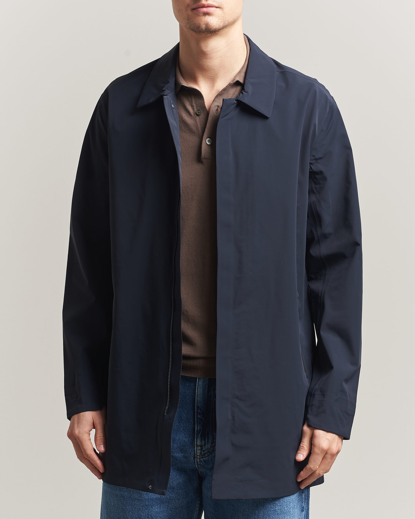 Sunflower Relaxed Nylon Coat Black - CareOfCarl.dk