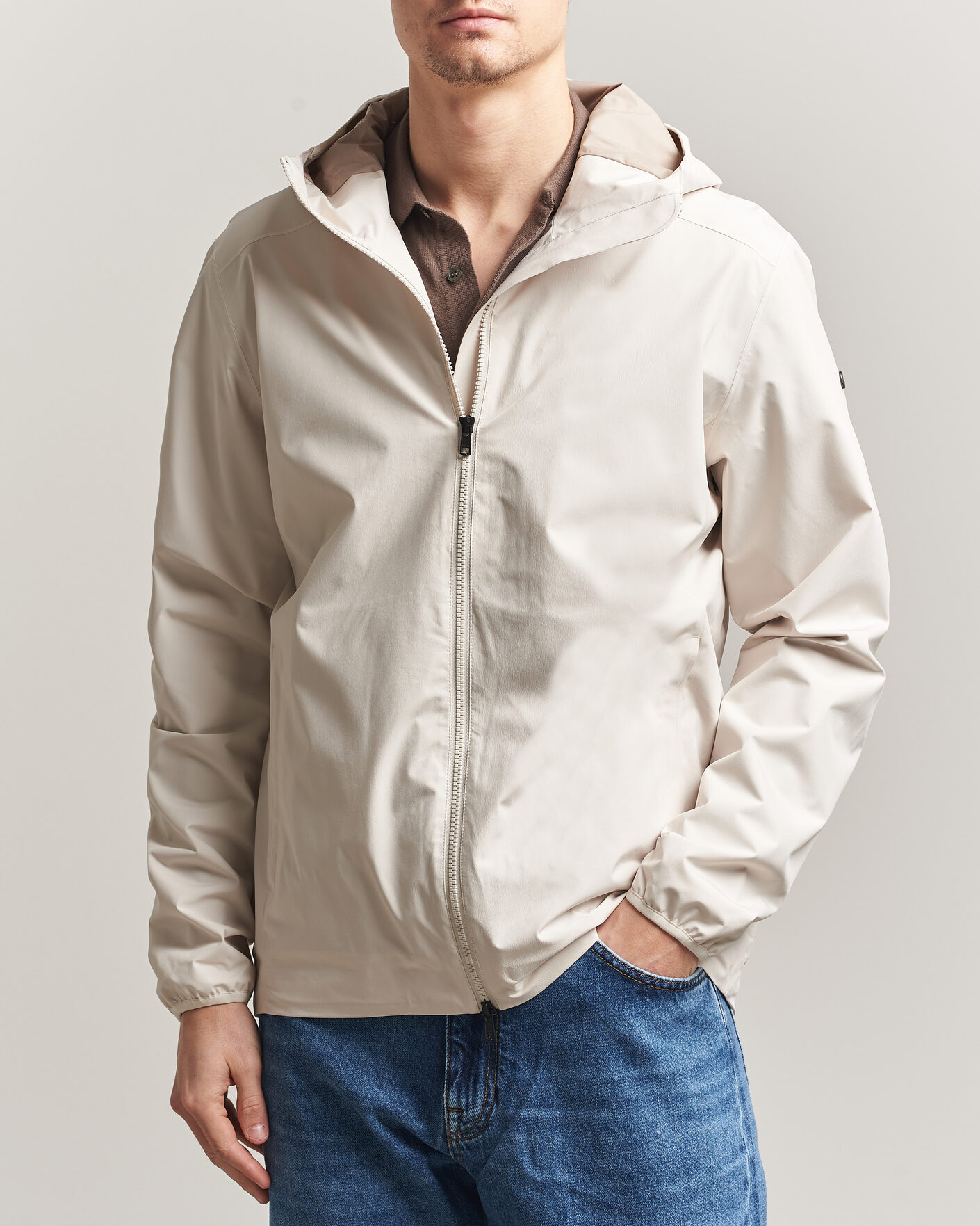 Herre | Jakker | Scandinavian Edition | Hood II Waterproof Jacket Neutral White