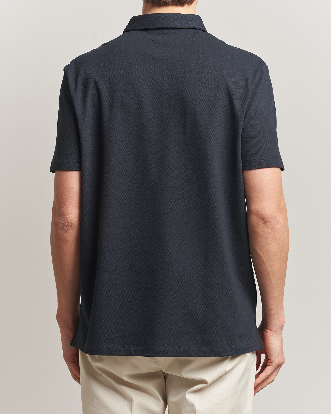 Herre | Polotrøjer | Charles Tyrwhitt | Smart Stretch Pique Polo Black