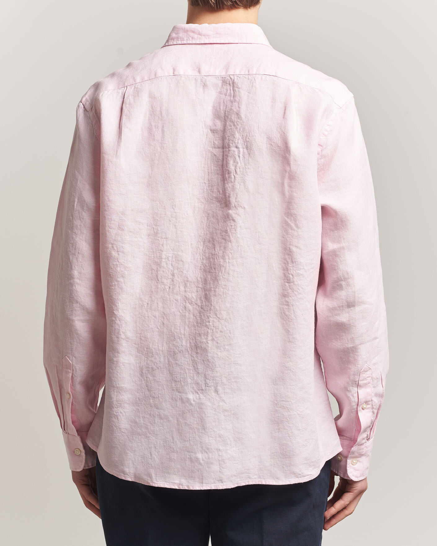 Herre | Skjorter | Charles Tyrwhitt | Pure Linen Slim Fit Shirt Pink