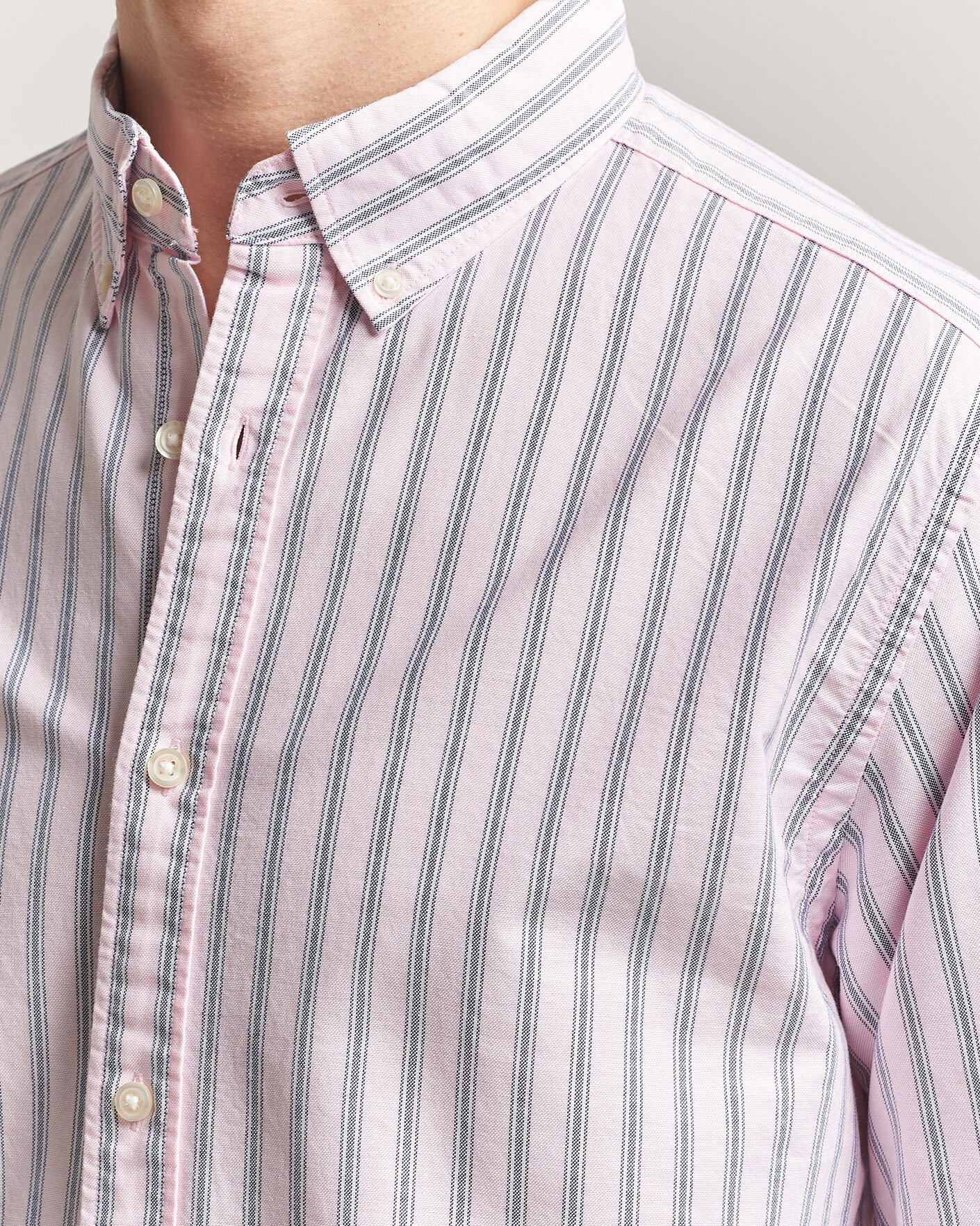 Herre | Skjorter | Charles Tyrwhitt | Button Down Stretch Oxford Shirt Light Pink