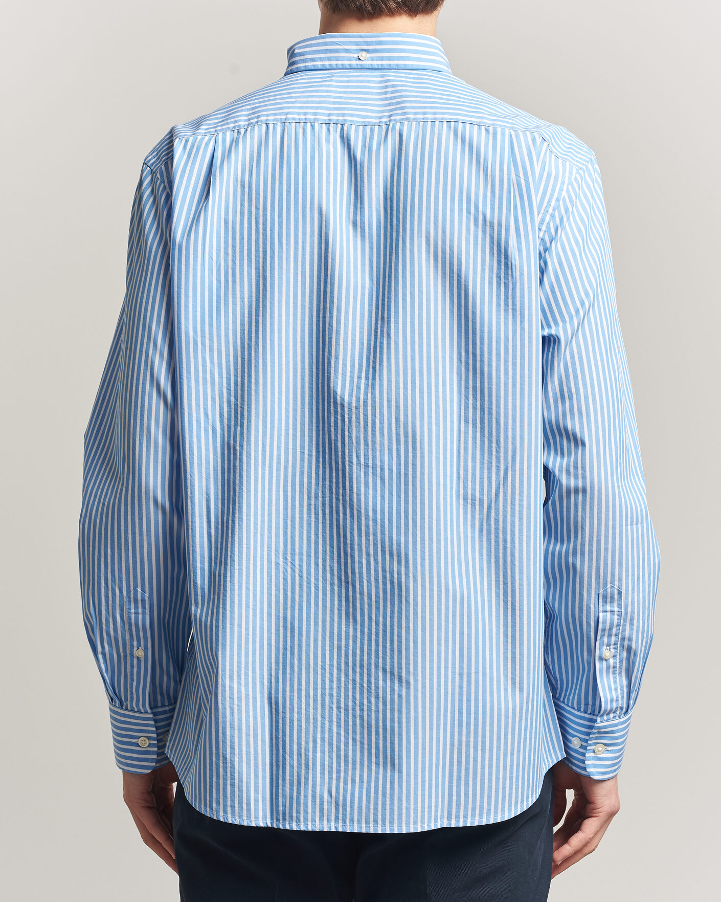 Herre | Skjorter | Charles Tyrwhitt | Button Down Stretch Poplin Shirt Ocean Blue