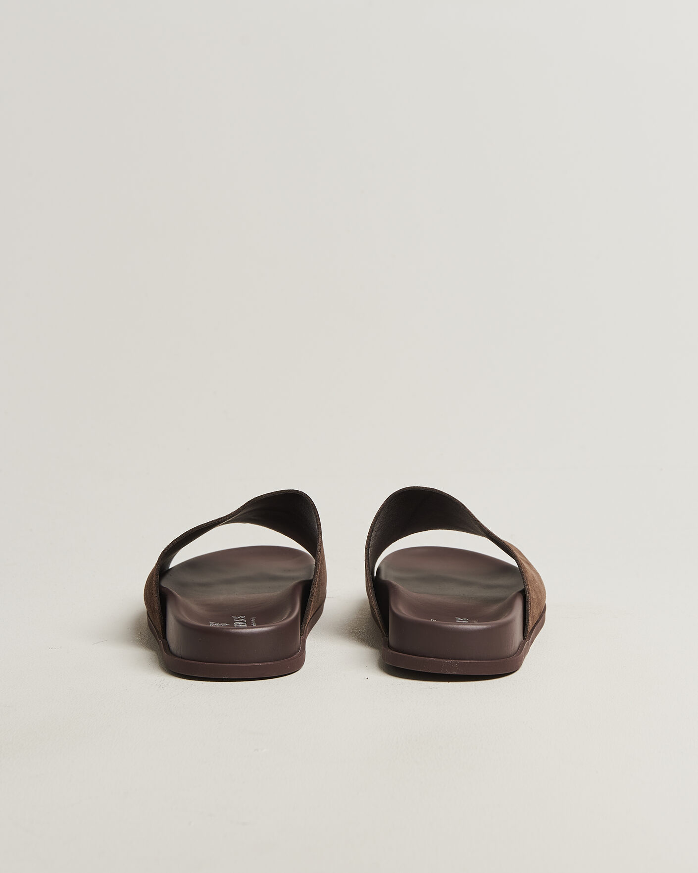 Herre | Sandaler & Hjemmesko | Thera's | Classic Slide Sandals Dark Brown Suede