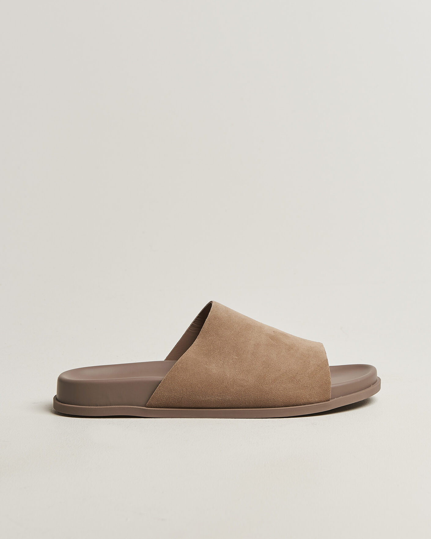 Herre | Sandaler & Hjemmesko | Thera's | Classic Slide Sandals Stone Suede