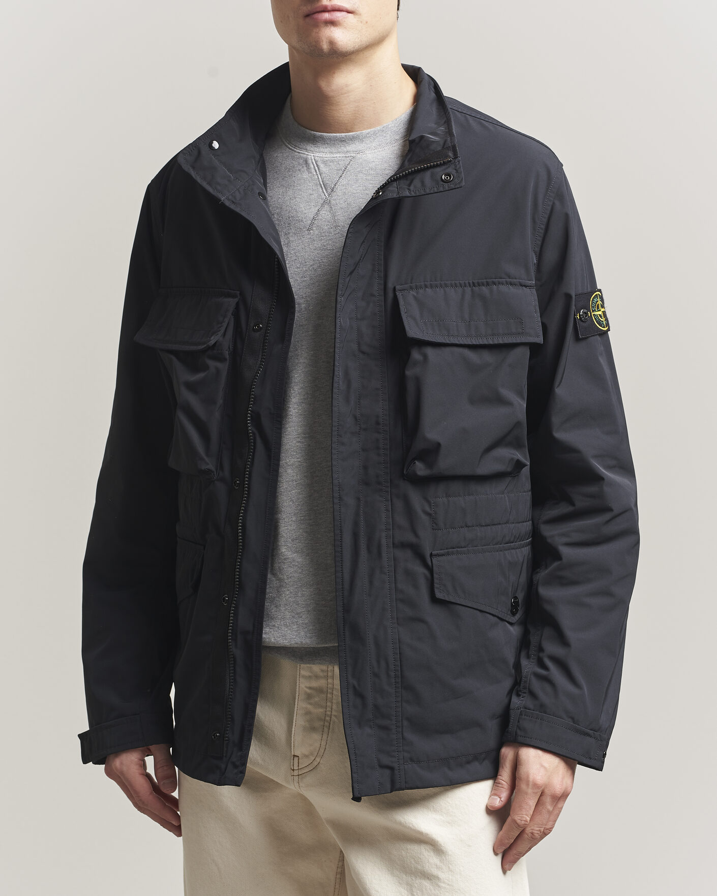 Herre | Jakker | Stone Island | Micro Twill Field Jacket Black