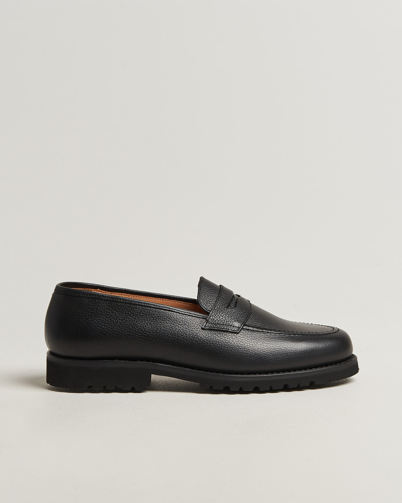 Herre | Loafers | Myrqvist | Stenhammar II Vibram Loafer Black Grained Calf
