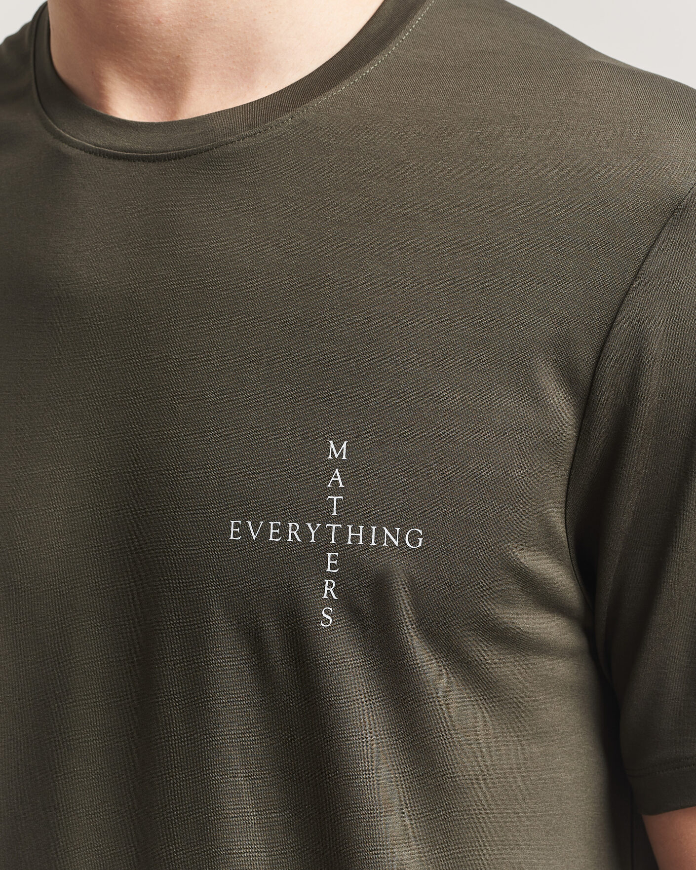 Herre | T-Shirts | Houdini | Tree Message T-Shirt Green Illusion