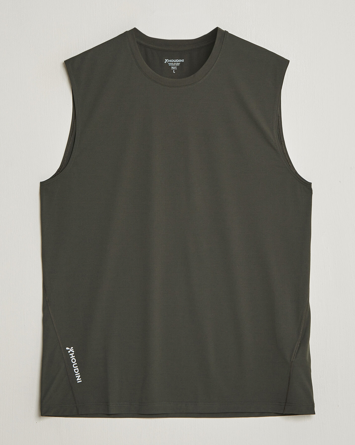 Herre | T-Shirts | Houdini | Pace Air Tank Green Illusion