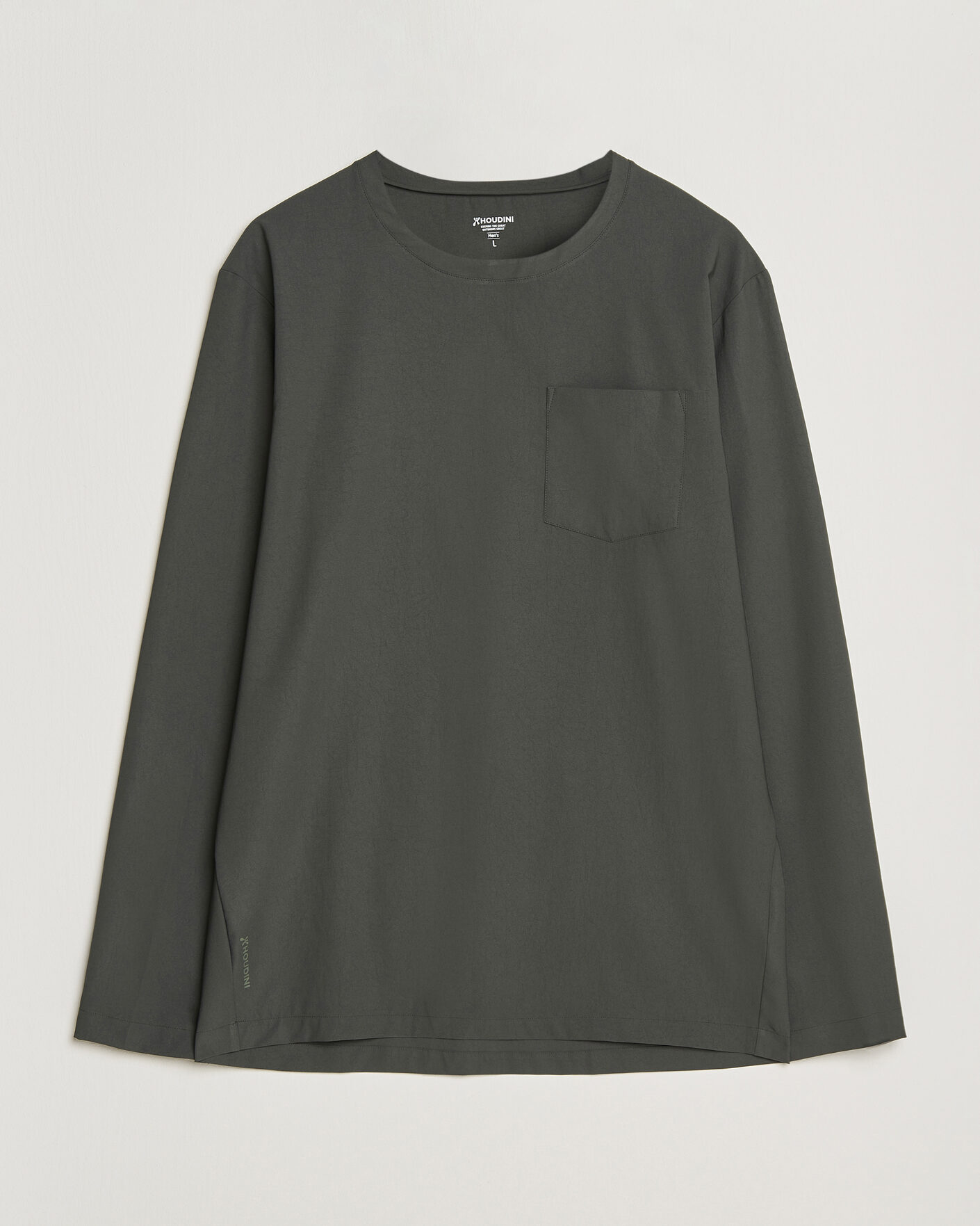 Herre | T-Shirts | Houdini | Cover Crew Green Illusion