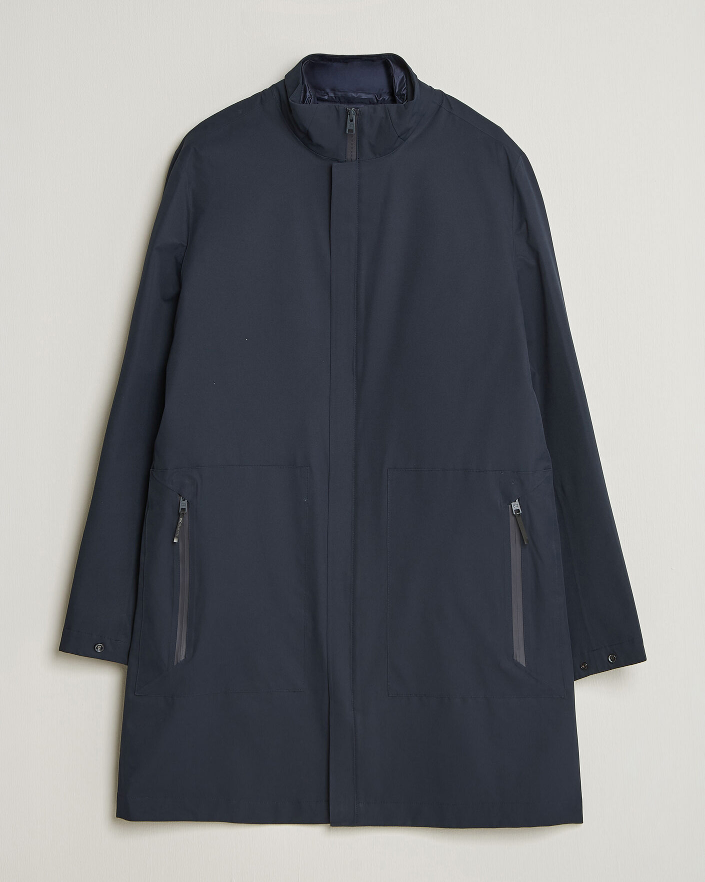 Herre | Jakker | Woolrich | Two Layer 2 in 1 Carcoat Melton Blue