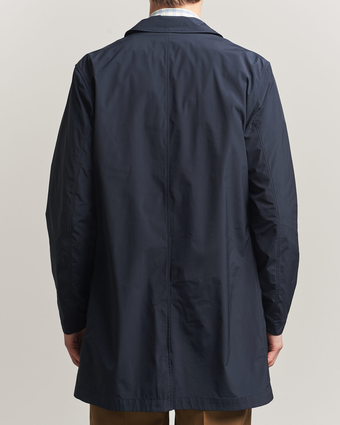 Herre | Jakker | Woolrich | Urban Nylon Water Repelent Carcoat Melton Blue