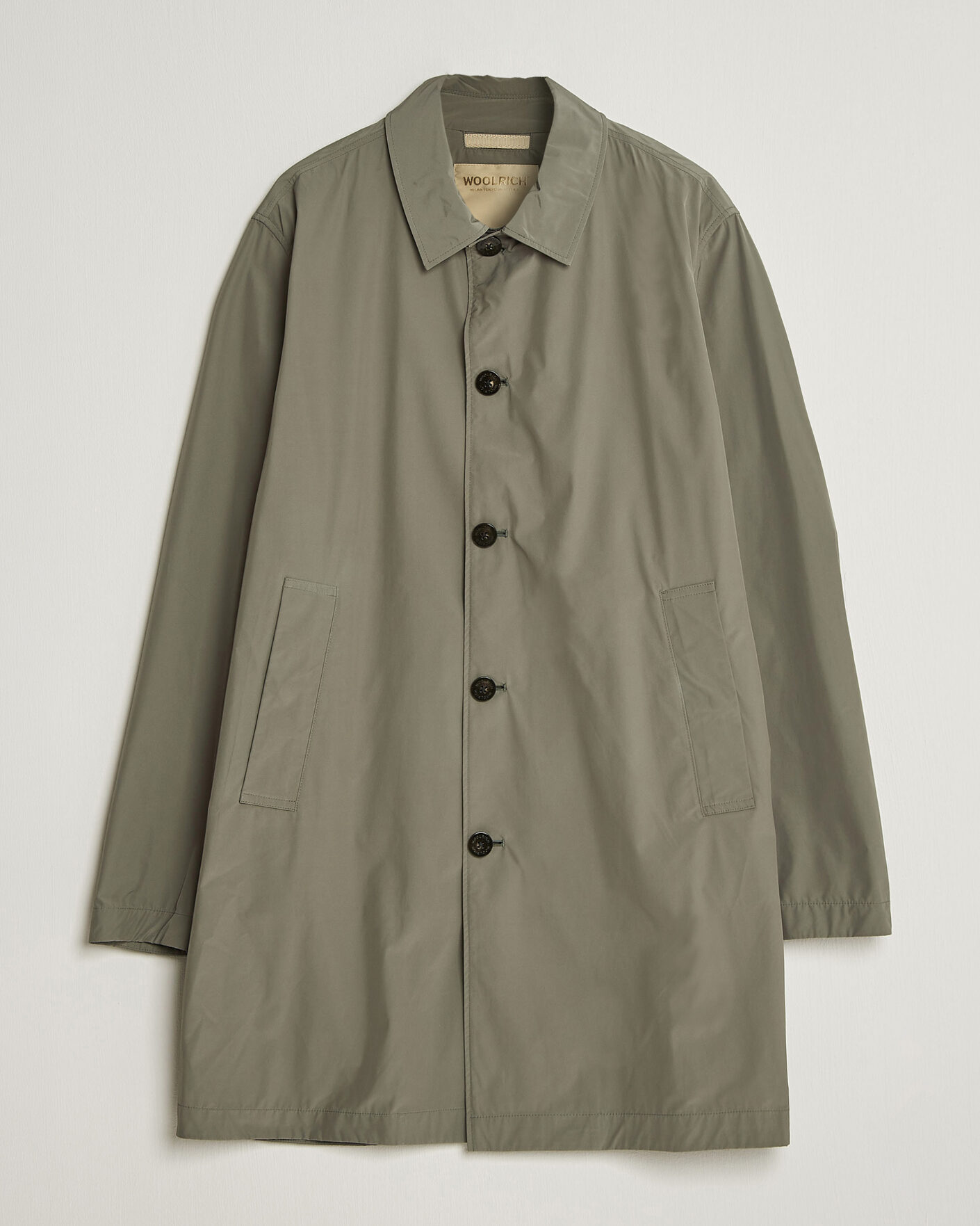 Herre | Jakker | Woolrich | Urban Nylon Water Repelent Carcoat Smokey Olive