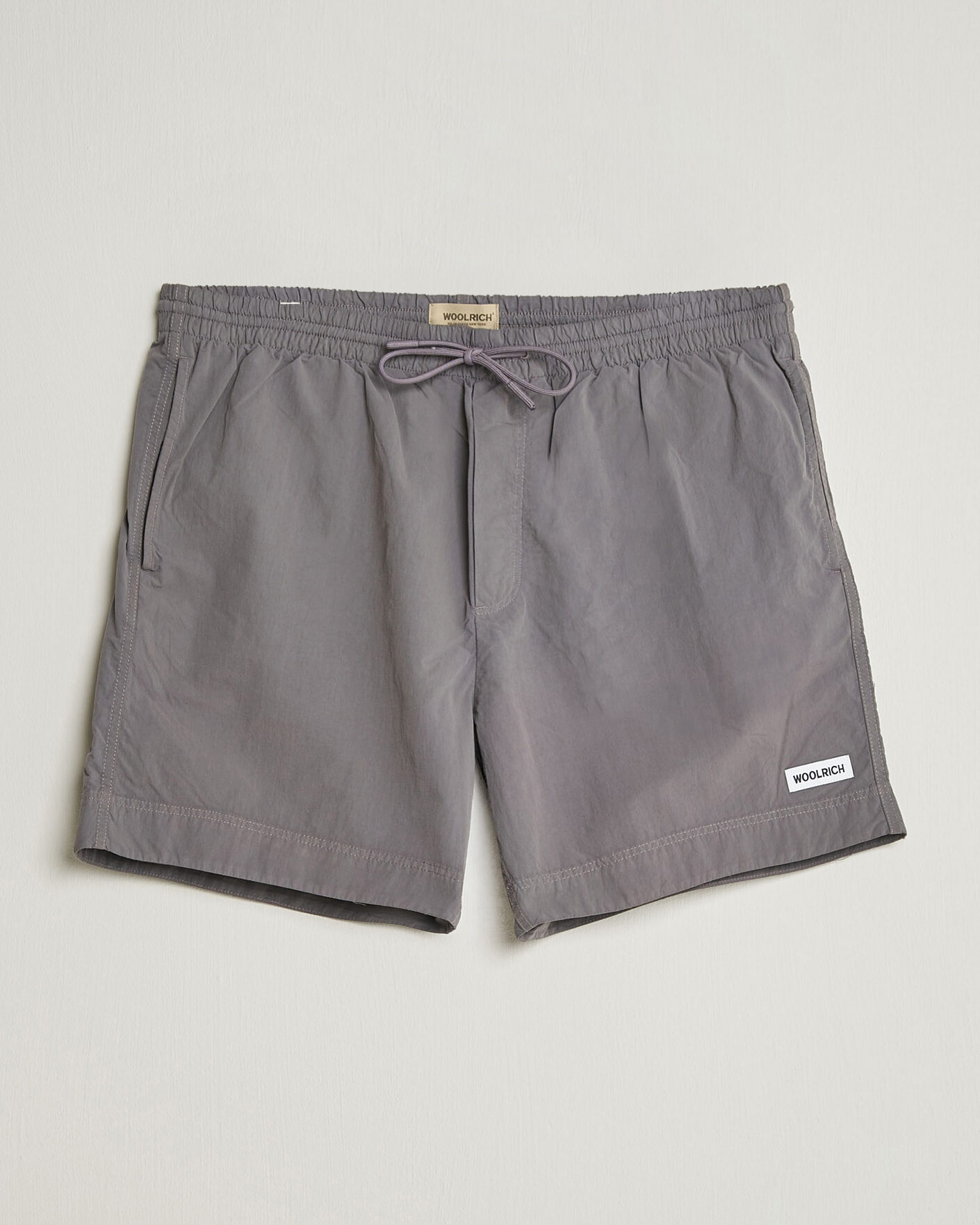Herre | Badebukser | Woolrich | Solid Garment Dyed Swimshorts Chark