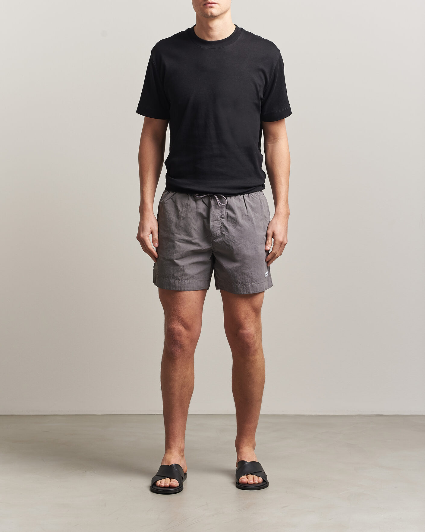 Herre | Badebukser | Woolrich | Solid Garment Dyed Swimshorts Chark