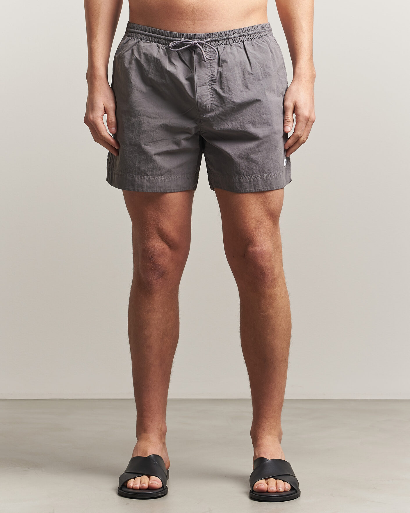 Herre | Badebukser | Woolrich | Solid Garment Dyed Swimshorts Chark