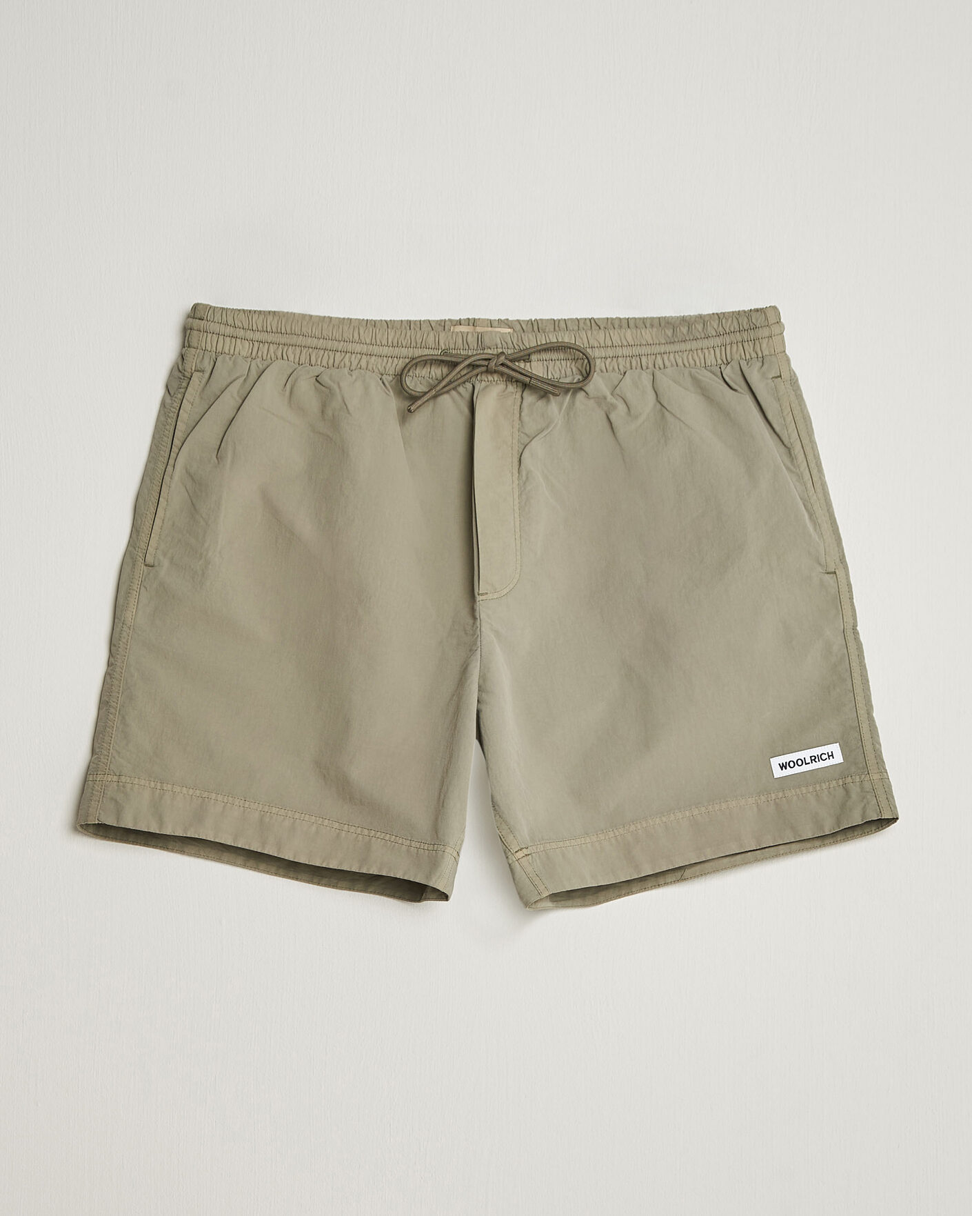 Herre | Badebukser | Woolrich | Solid Garment Dyed Swimshorts Smokey Olive
