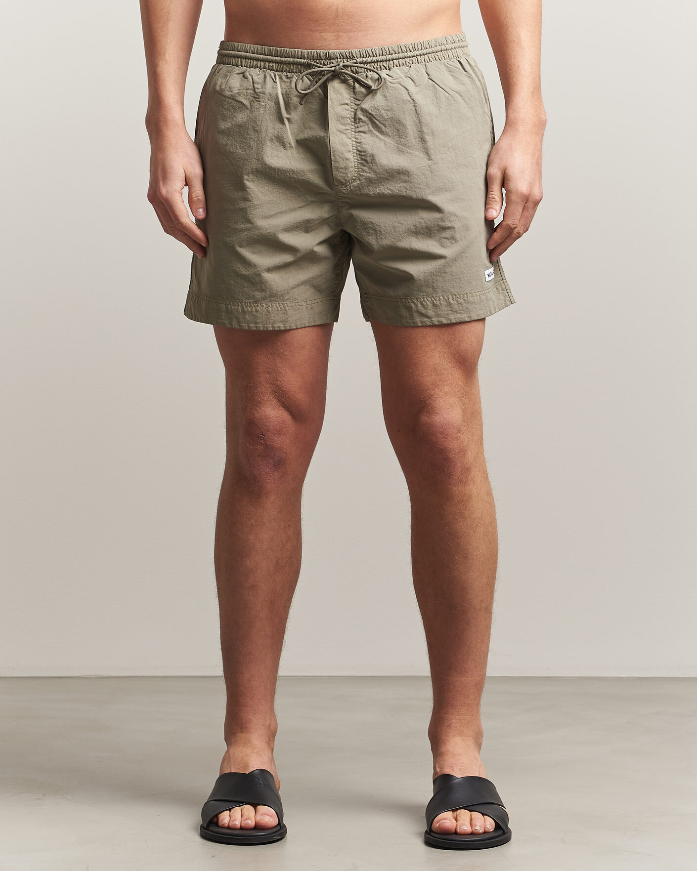Herre | Badebukser | Woolrich | Solid Garment Dyed Swimshorts Smokey Olive
