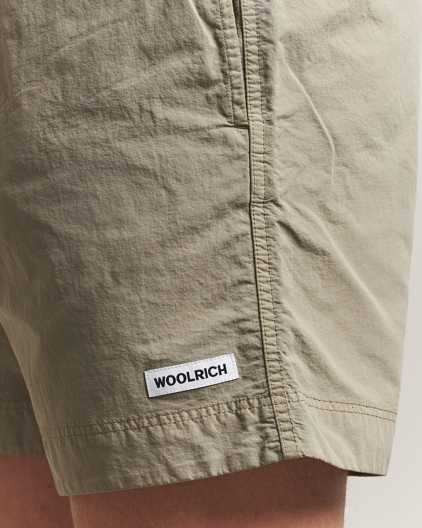 Herre | Badebukser | Woolrich | Solid Garment Dyed Swimshorts Smokey Olive