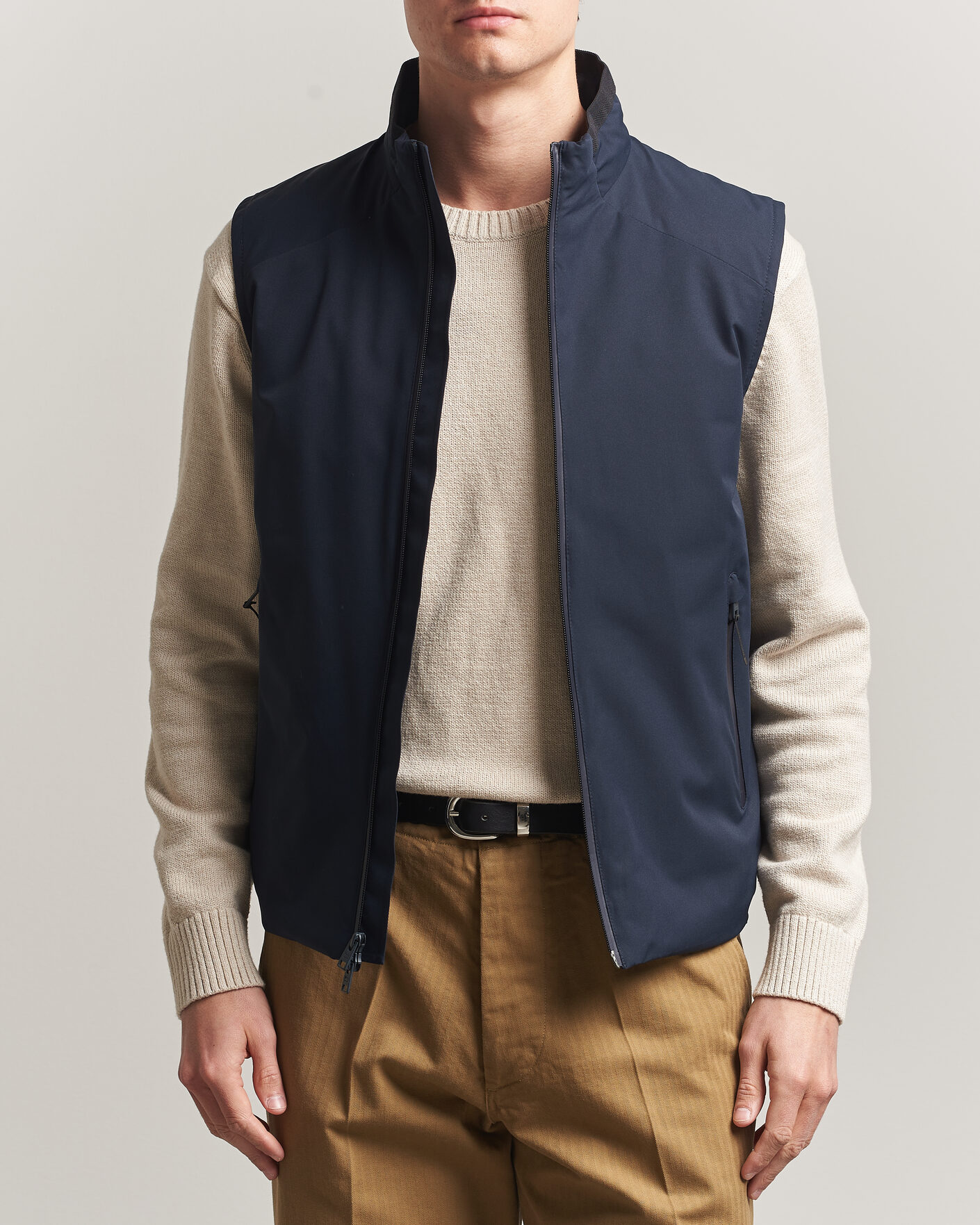 Herre | Veste | Woolrich | Two Layer Sailing Vest Melton Blue