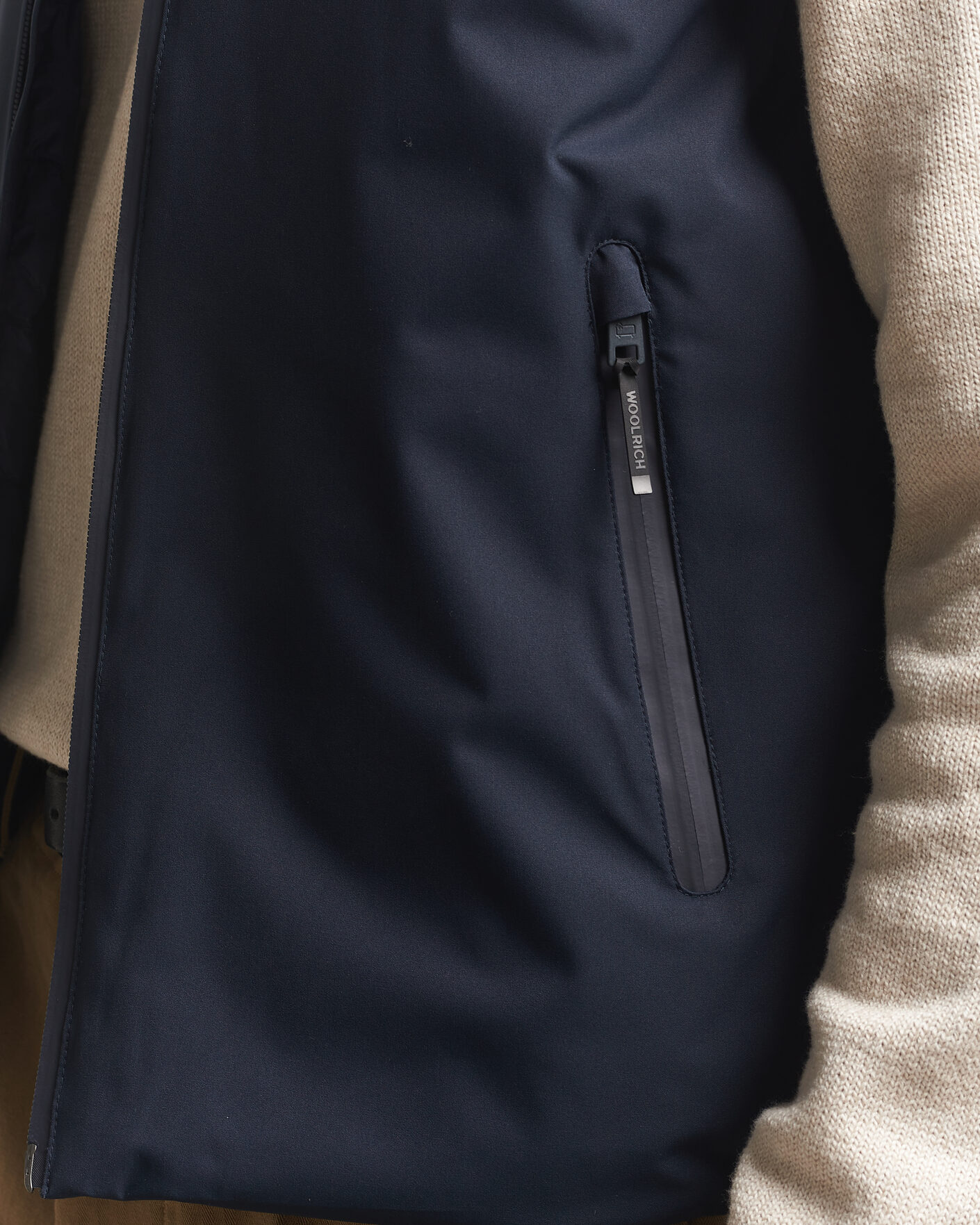 Herre | Veste | Woolrich | Two Layer Sailing Vest Melton Blue